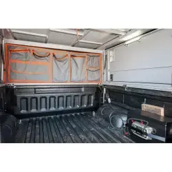 Sac en toile coté cabine hardtop camper Toyota HZJ79 Alu-Cab